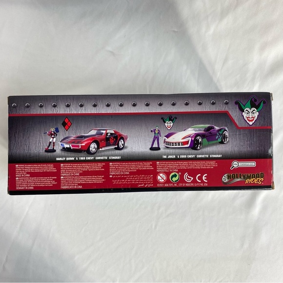 Jada The Joker & 2009 Chevy Corvette Stingray Die-cast Collectables - Picture 6 of 9